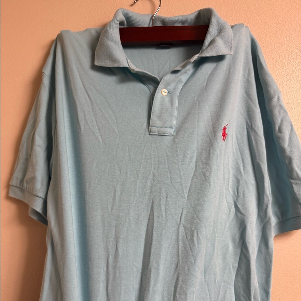 Polo by Ralph Lauren Men's Sky Blue Polo Shirt